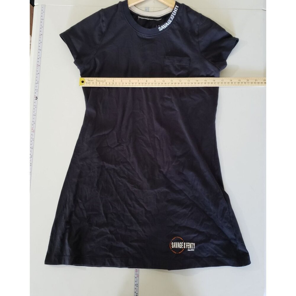 Savage X Fenty Womens Black T-Shirt Dress Size M Casual‎ Streetwear Everyday - Picture 3 of 6